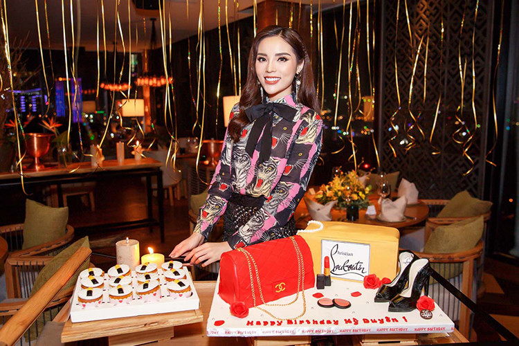 Hoa hậu Kỳ Duyên có thể sẽ dự đám cưới của Đàm Thu Trang và Cường Đô la. Ảnh: Khám phá