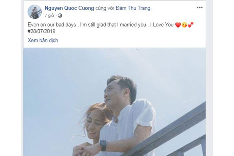 Trước thềm đám cưới, vị thiếu gia phố núi cũng bày tỏ rằng anh vô cùng hạnh phúc khi kết hôn cùng Đàm Thu Trang.