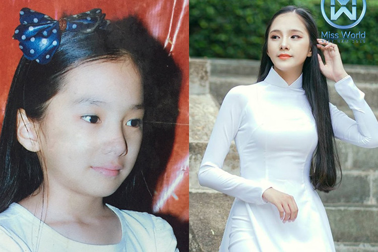 Thí sinh Nguyễn Thị Bích Thùy từ nhỏ đã sở hữu nét đẹp dịu dàng.