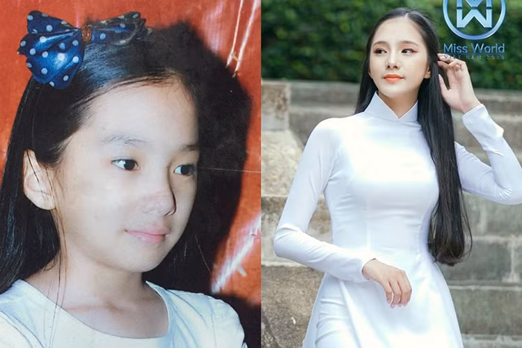 Thí sinh Nguyễn Thị Bích Thùy từ nhỏ đã sở hữu nét đẹp dịu dàng.