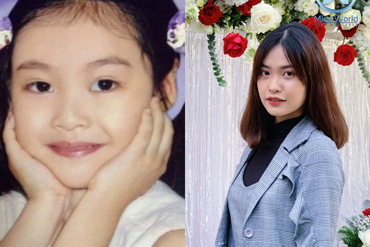 Thí sinh Nông Thúy Hằng hồi nhỏ cũng là cô nhóc vô cùng đáng yêu.