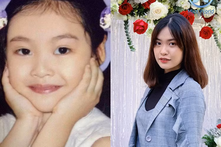 Thí sinh Nông Thúy Hằng hồi nhỏ cũng là cô nhóc vô cùng đáng yêu.