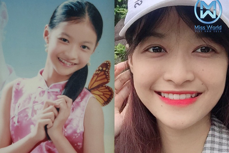 Nụ cười tỏa nắng của Nguyễn Hà Kiều Loan ngày ấy và bây giờ.