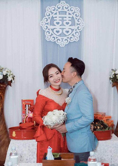 Hồi tháng 1/2019, Tiến Đạt làm đám cưới với Thụy Vy sau thời gian bí mật hẹn hò.