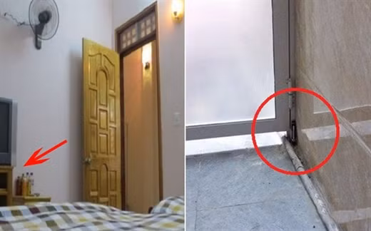 Sau đó, vị khách này đã cầm chiếc bàn chải lên và kiểm tra thì bất ngờ thấy một chiếc camera quay lén được đặt bên trong.