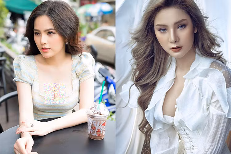 Anh Đức từng vướng tin đồn hẹn hò Phi Huyền Trang (trái), Lương Trâm Anh (phải), Băng Di nhưng phía nam danh hài phủ nhận những tin đồn tình cảm này.