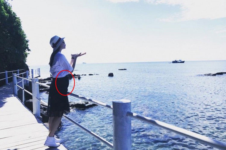 Cuối năm 2018, Phạm Hương vướng nghi vấn sang Mỹ bí mật sinh con. Tuy nhiên, cô khẳng định sang xứ cờ hoa để trị bệnh. Ảnh: Người lao động