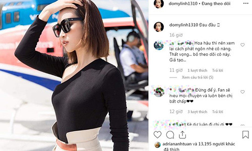 Do My Linh phan ung la giua scandal kem duyen tren truyen hinh