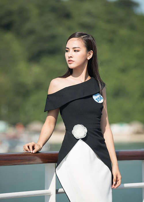 Bản sao của Á hậu Thiên Lý đang lọt vào vòng chung kết cuộc thi Miss World Việt Nam 2019.
