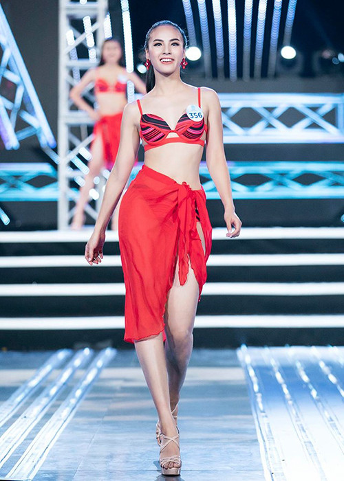 Tại cuộc thi Miss World Việt Nam 2019, Quỳnh Nga sở hữu vòng 3 lớn nhất với số đo 100 cm.