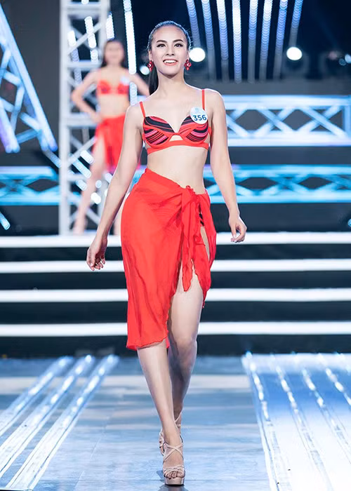 Tại cuộc thi Miss World Việt Nam 2019, Quỳnh Nga sở hữu vòng 3 lớn nhất với số đo 100 cm.