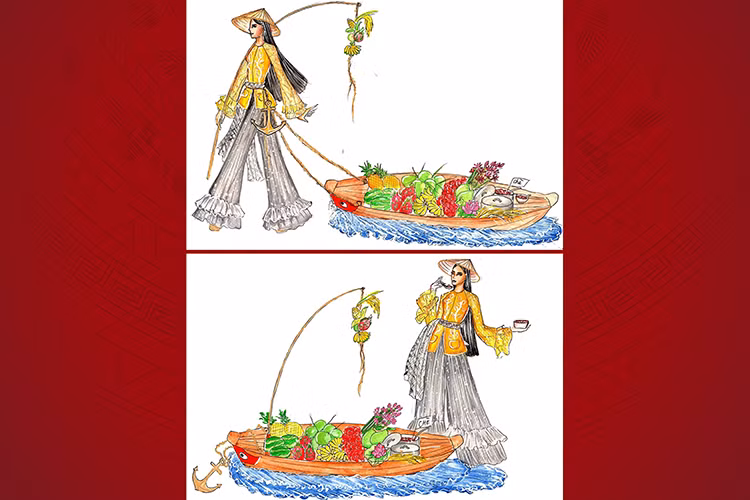 Phạm Lâm Mỹ – tác giả bài thi “Ngọc phương đông” từng vào Top 5 mùa thứ nhất, còn Thạch Thành Đạt – tác giả bài thi “Chợ nổi” từng vào Top 6 mùa thứ 2.