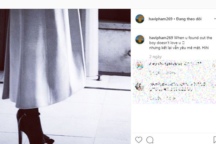 2 ngày trước, tình cũ của Cường Đô la viết trên trang cá nhân với nội dung: "Khi bạn nhận thấy chàng trai không yêu bạn nhưng kết lại vẫn yêu mê mệt".