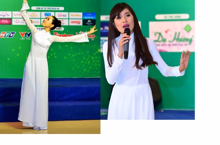 Phần biểu diễn của 2 thí sinh Huỳnh Mỹ Hân và Nguyễn Diệu Linh