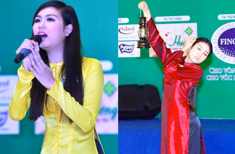 Thí sinh Võ Ngọc Lụa (áo vàng) da diết với ca khúc Nỗi buồn mẹ tôi đã thật sự chinh phục BGK.Trong khi thí sinh Cao Mộng Thu Huyền xuất sắc thể hiện tài năng qua tiết mục múa Bến đợi.