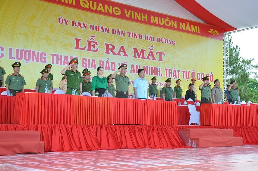 Hai Duong san sang le ra mat luc luong bao ve ANTT o co so