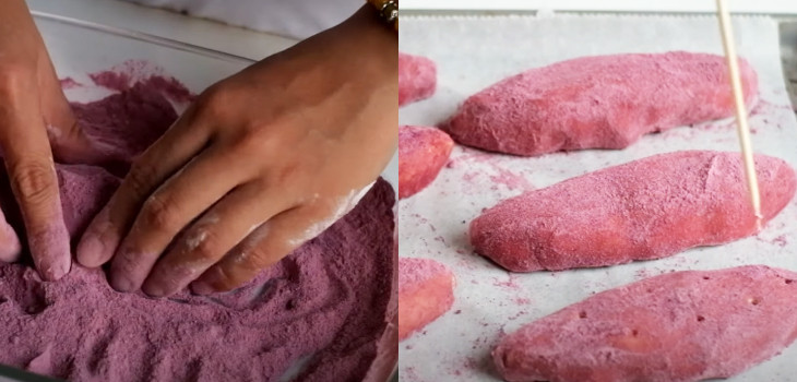 Cách làm món bánh mì khoai lang tím siêu thực đang gây sốt - Hình 4 Cach lam mon banh mi khoai lang tim sieu thuc dang gay sot-Hinh-4