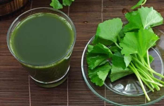 Nước rau má: Rau má có vị ngọt, tính mát, có tác dụng thanh nhiệt, giải độc, lợi tiểu. Khi bị say nắng, bạn có thể dùng rau má tươi xay nhuyễn, pha với nước hoặc nước dừa để uống. Bạn cũng có thể dùng rau má để nấu canh hoặc nấu lấy nước uống thay nước trà.