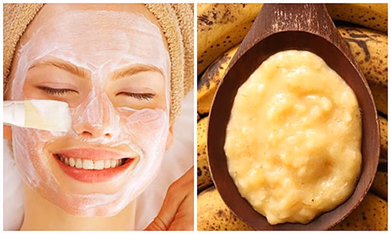 Dưỡng ẩm da bằng chuối: Nghiền chuối chín và bôi lên toàn bộ khuôn mặt của bạn. Để nó ở đó trong 15-20 phút, trước khi rửa lại bằng nước ấm.