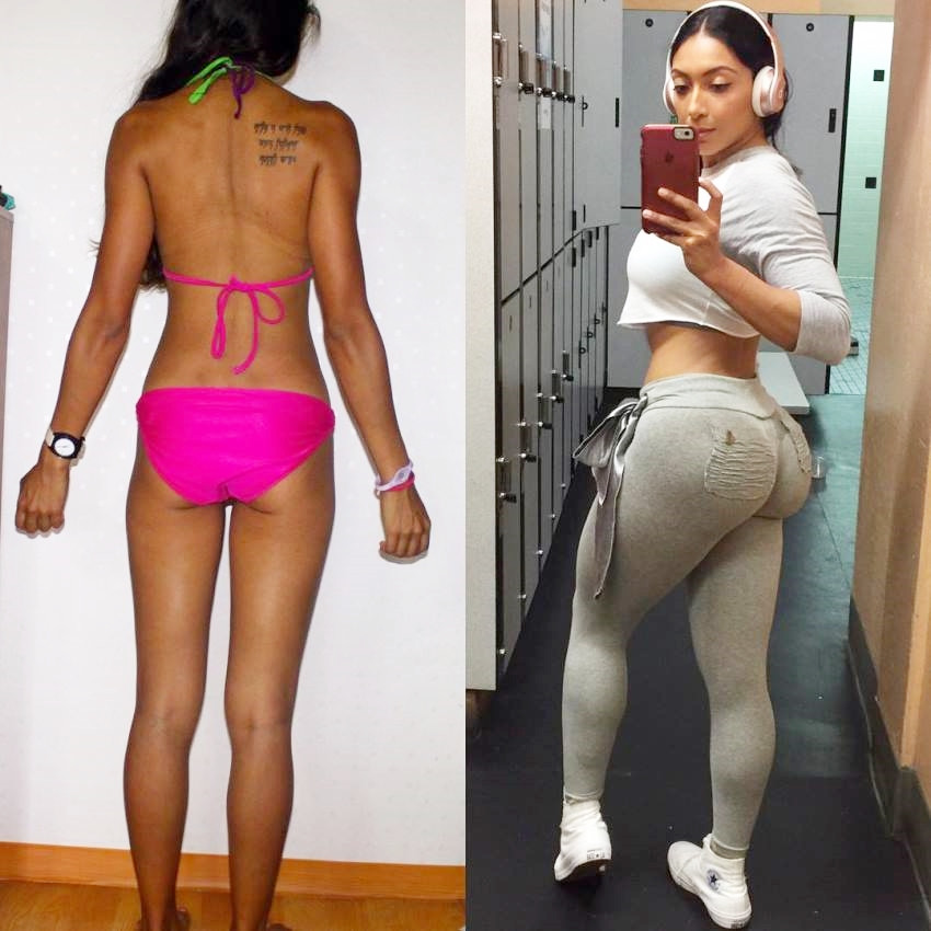 Ít ai biết rằng, trước khi có thân hình đồng hồ cát quyến rũ như hiện nay, người đẹp sinh năm 1987 từng sở hữu vóc dáng gầy gò nặng hơn 40kg, thiếu sức sống.