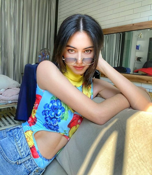 Thú vui phối đồ xinh đẹp để chụp ảnh trong nhà của Davika khiến nhiều người hâm mộ thích thú.