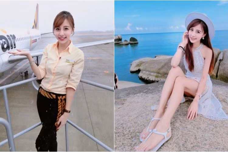 Không chỉ nổi tiếng với gương mặt khả ái, nữ tiếp viên sinh năm 1991 còn có phong cách ăn mặc gợi cảm có phần táo bạo.