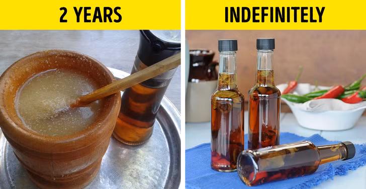 10. Giấm: Bảo quản trong chai kín. Bảo quản giấm trong lọ kín, tránh xa nhiệt và ánh sáng, sử dụng trong 2 năm sau khi mở nắp. Ảnh: BS. Video "Bí quyết nấu nước dùng ngọt thơm từ thực phẩm". Nguồn: VTC. 