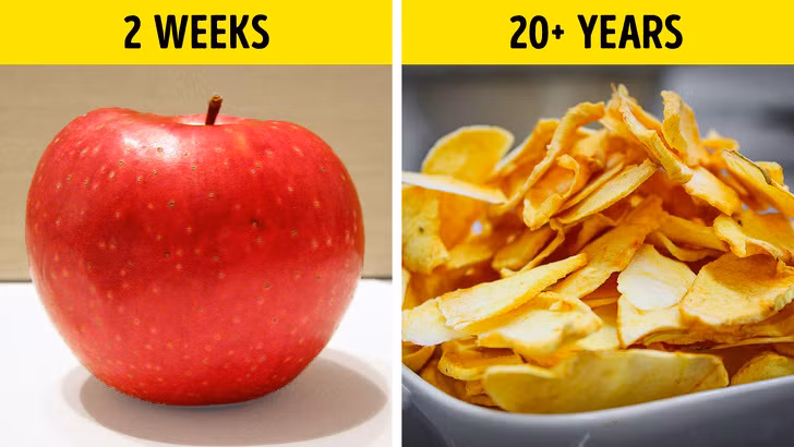 4. Táo có thể để được đến 20 năm nếu được sấy khô. Cắt táo thành từng lát mỏng và sấy khô bằng lò. Bảo quản trong túi nhựa kín, lọ thủy tinh. 