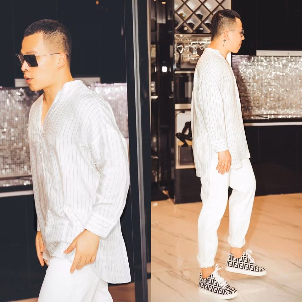 Dù chỉ là thời trang đường phố thì Khắc Tiệp vẫn luôn nổi bật, đó là lý do anh luôn được bình chọn trong top "Quý ông mặc đẹp của V-biz".