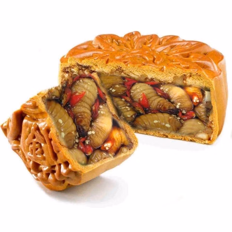 Không thể "ngửi" được món bánh trung thu nhân đuông dừa. Ảnh: Internet. Mời độc giả theo dõi Video "Chế biến món ngon từ nấm đông cô". Nguồn: VTC.