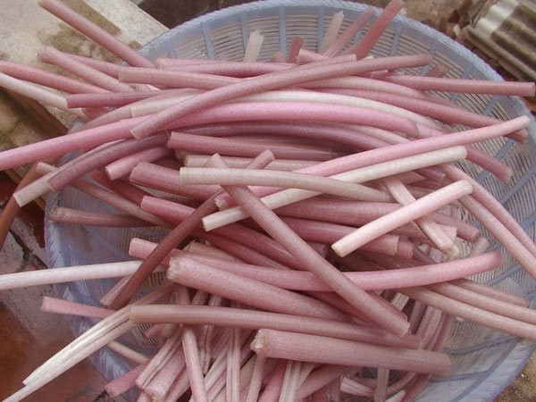 Mắm kho bông súng phải là mắm kho cá sặc đồng ngâm trong hũ mắm bằng sành, trên gài nhánh cây ổi tươi có lót mo cau ăn mới ngon. Mắm dỡ ra có màu đỏ thẫm thơm lừng, ăn sống với cơm nguội càng ngon.