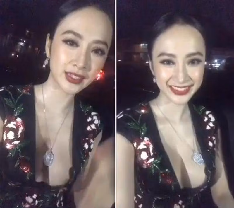 Angela Phương Trinh bị fan soi lộ cả miếng dán ngực khi diện trang phục quá sexy để livestream. Ảnh: Internet. Mời độc giả theo dõi Video "Minh Hằng chia sẻ về phong cách thời trang". Nguồn: VTC.
