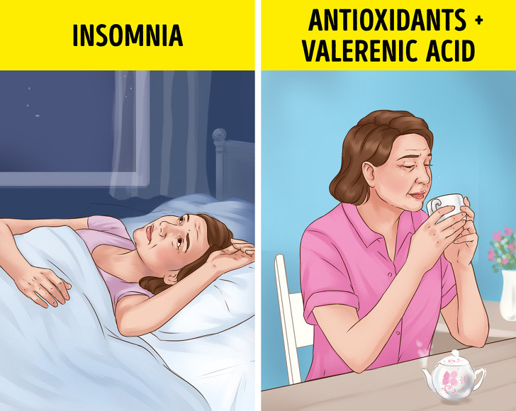 Trà rễ valerian là một loại cây lâu năm có hoa màu hồng hoặc trắng với mùi thơm ngọt ngào. Rễ của cây valerian được sử dụng như một loại thảo dược với khả năng thúc đẩy giấc ngủ và làm giảm chứng mất ngủ.