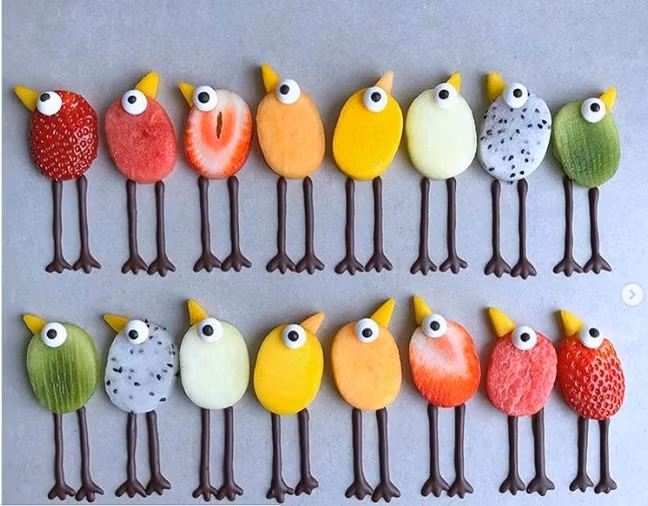 Những chú chim sặc sỡ trên bầu trời trông tuyệt đẹp, nhưng khi chúng "đậu" trên đĩa của bạn còn tuyệt hơn.