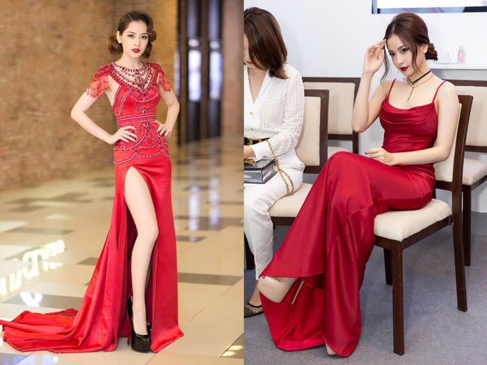 Dù không sở hữu chiều cao lý tưởng nhưng Chi Pu lại có trợ thủ đắc lực là những đôi giày "siêu cao gót" .