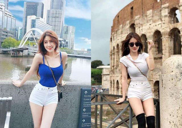 Áo phông phối với quần short ngắn là set đồ được cô nàng ưa chuộng bởi nó mang lại sự thoải mái, năng động mà vẫn quyến rũ.