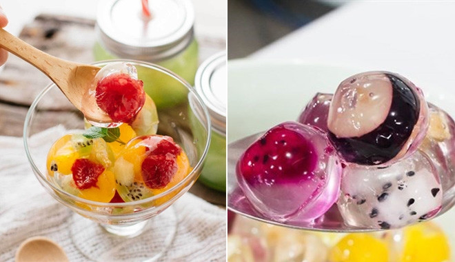 Thạch rau câu trái cây là món ăn được cả người lớn lẫn trẻ nhỏ đều yêu thích. Viên thạch trái cây ngọt mát sẽ giúp xua tan ngày hè nắng nóng.