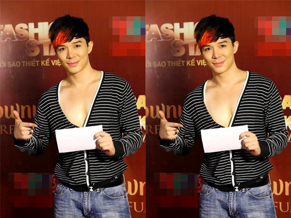 Nathan Lee còn tự tin diện áo trễ ngực phô diễn lợi thế vóc dáng tại các sự kiện lớn.