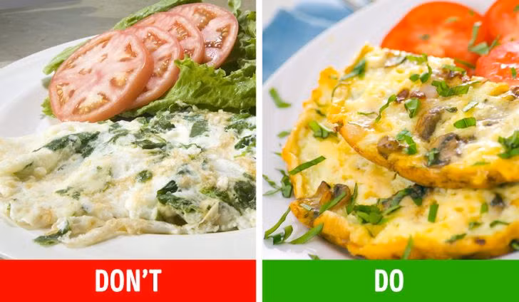 Lòng trắng trứng ốp la: Nhiều người có thói quen chỉ ăn lòng trắng trứng vì cho rằng lòng đỏ chứa nhiều cholesterol, tuy nhiên nếu ăn với liều lượng vừa phải, điều độ thì lòng đỏ trứng lại là nguồn dinh dưỡng dồi dào, có đủ cả chất béo, protein, canxi... tốt cho cơ thể, giúp no lâu.