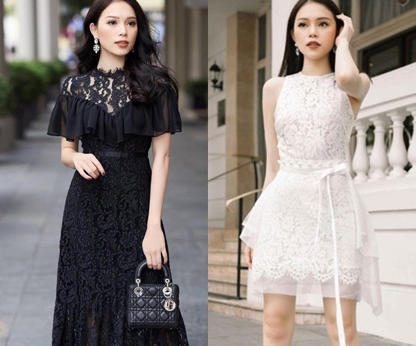 Màu sắc trang phục của cô thường là trắng, đen hoặc trung tính, pastel nhã nhặn.