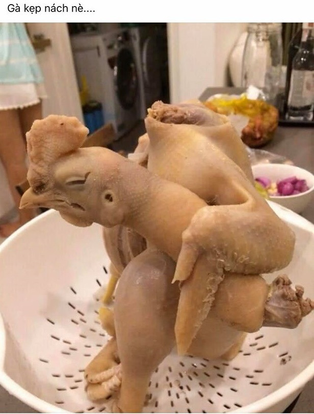 Món gà luộc kẹp nách quá ấn tượng của một "siêu đầu bếp" bất đắc dĩ giữa mùa dịch.