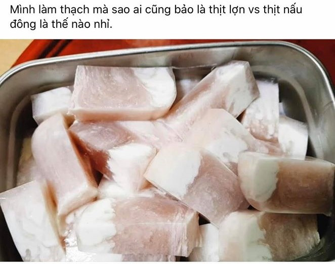 Nếu người làm không chú thích đây là món thạch thì chắc không ai có thể nhận ra.