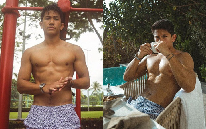 Khoảnh khắn khoe thân hình vạm vỡ 6 múi của anh chành 29 tuổi.