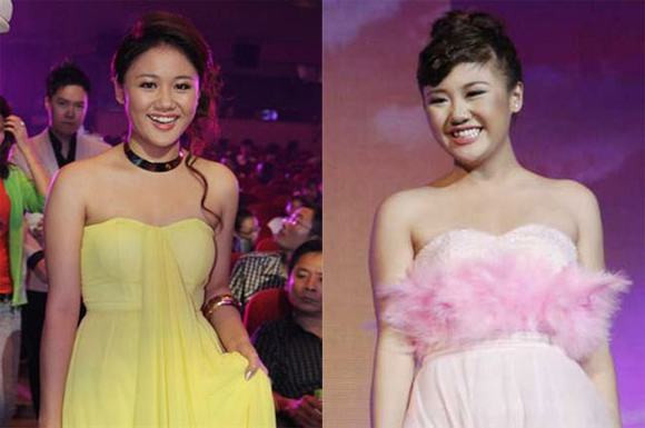 Nhiều người cho rằng Văn Mai Hương không nên mặc đầm quây bởi cô sẽ để lộ khuyết điểm phần vai thô và to. Ảnh: Internet.