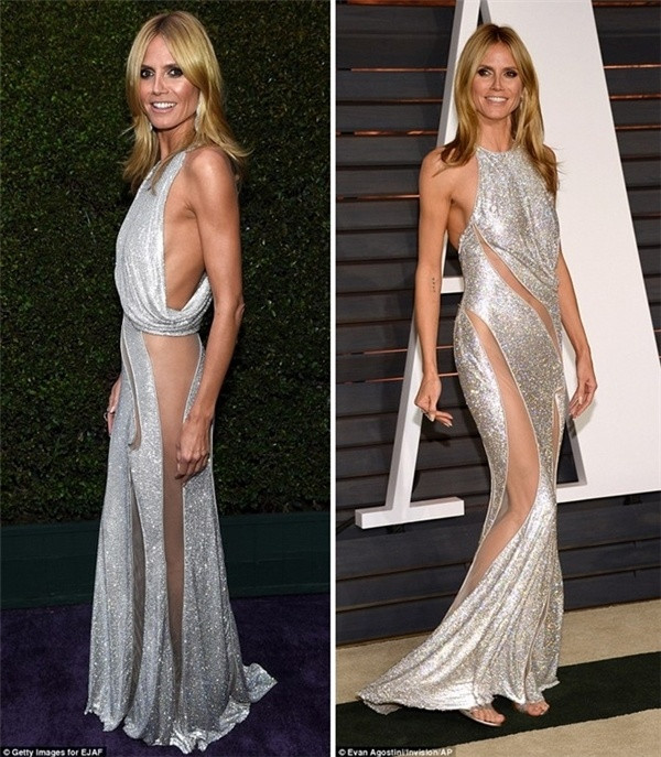 Bộ trang phục cắt xẻ táo bạo cựu siêu mẫu Heidi Klum diện ở sự kiện tiệc hậu Oscar 2017 khiến người nhìn “xịt máu mũi”.
