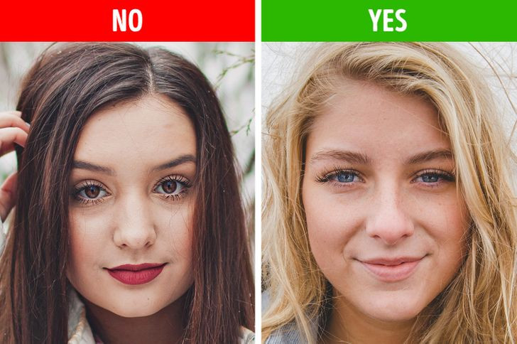 Không trang điểm quá đậm: Ngày nay nhiều người trang điểm đậm để giúp đường nét khuôn mặt sắc nét, rõ ràng hơn. Tuy nhiên đây không phải cách giúp bạn có ngoại hình tươi trẻ. Bạn cũng nên tránh dùng nhiều mascara ở mi dưới vì sẽ tạo bóng ở dưới mắt, tạo cảm giác có quầng thâm, thậm chí khiến mắt bạn bị xệ. Cách trang điểm nhẹ nhàng giúp bạn trông trẻ trung hơn nhiều.