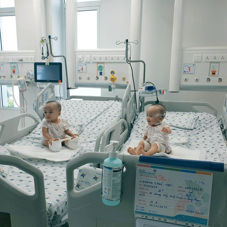 Hoàng Trúc Nhi và Hoàng Diệu Nhi là song sinh dính liền bụng chậu. Theo y văn, đây là trường hợp rất hiếm gặp. Ngày 15/7, cuộc đại phẫu tách hai bé kéo dài 13 giờ, có sự tham gia của gần 100 y bác sĩ.