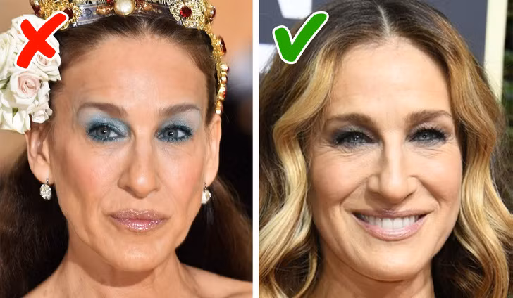 Chạy theo xu hướng: Thử các xu hướng trang điểm mới là việc nên làm, tuy nhiên hãy chắc chắn kiểu làm đẹp đó phù hợp với bạn về tuổi tác, diện mạo trước khi ra đường. Tránh kiểu chạy theo xu hương trang điểm làm xấu hình ảnh bản thân. Ảnh: BS. Video "Bí quyết làm đẹp của sao Việt". Nguồn: VTC.