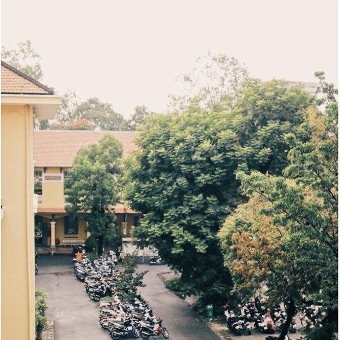 Nam sinh quay len ban trong WC nu truong THPT Nguyen Thi Minh Khai?