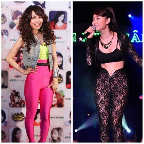 Minh Hằng từng dính án phạt vì diện quần bó sát chất liệu xuyên thấu.